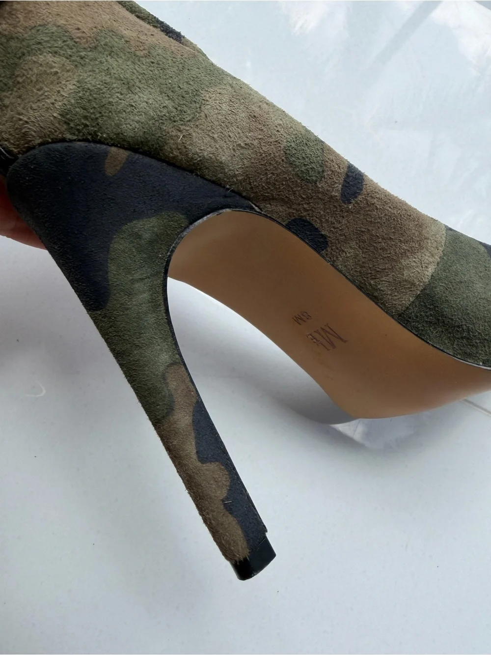 Mia Shoes Camo Pointed-Toe Stiletto Pumps - Green, Brown, Black